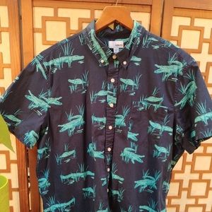 Men's Crocodile Summer Shirt Island Travel Cruise Beach